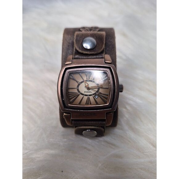 Fossil Flip dial watch with Leather Band - Picture 1 of 4